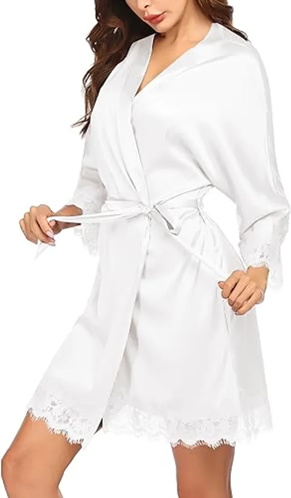 White_Satin_Premium_And_Fancy_Design_Robe_For_Women