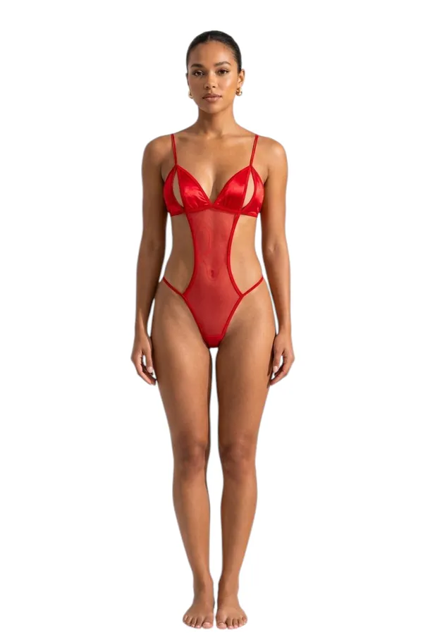 Red_Satin_Premium_And_Fancy_Design_Bodysuit_For_Women