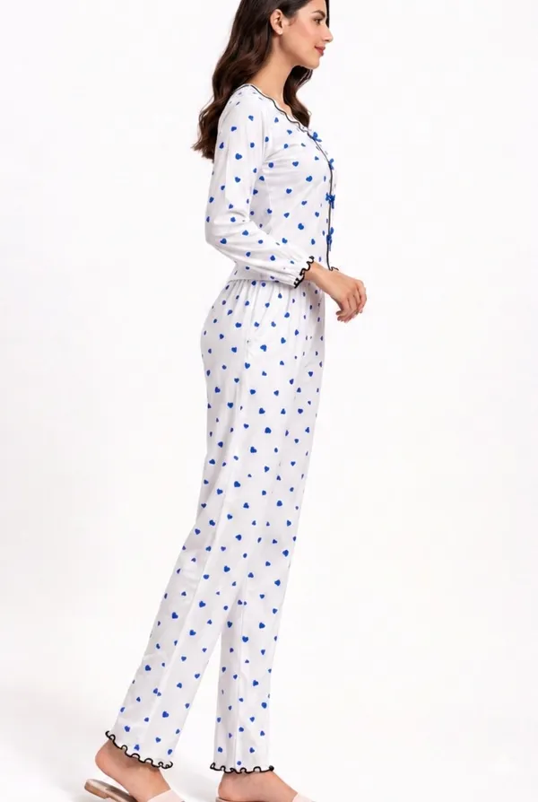 White_Satin_Premium_And_Fancy_Design_Night_Suit_Set_For_Women