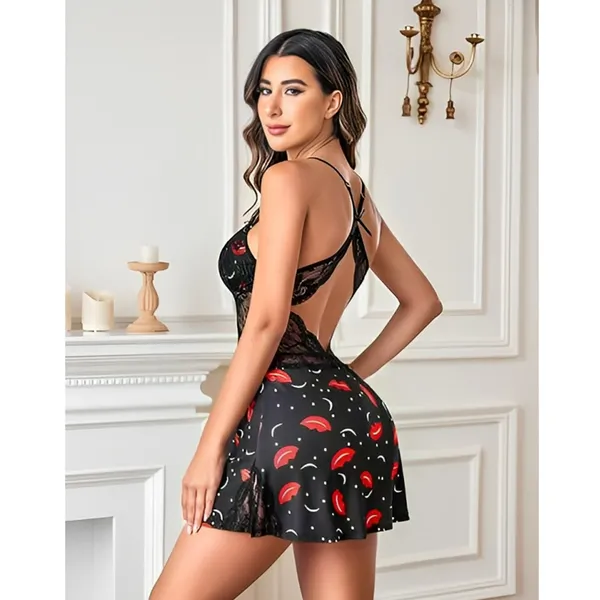 Black_Satin_Premium_And_Fancy_Design_Nightdress_For_Women