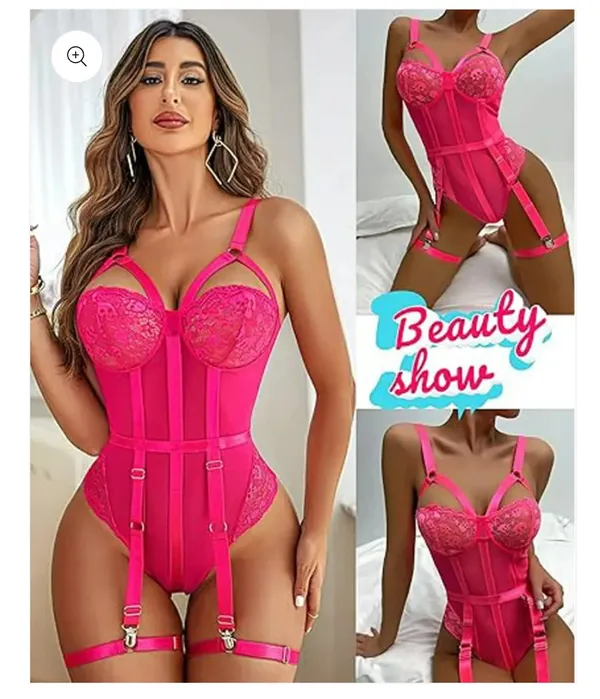 Pink_Satin_Premium_And_Fancy_Design_Bodysuit_For_Women