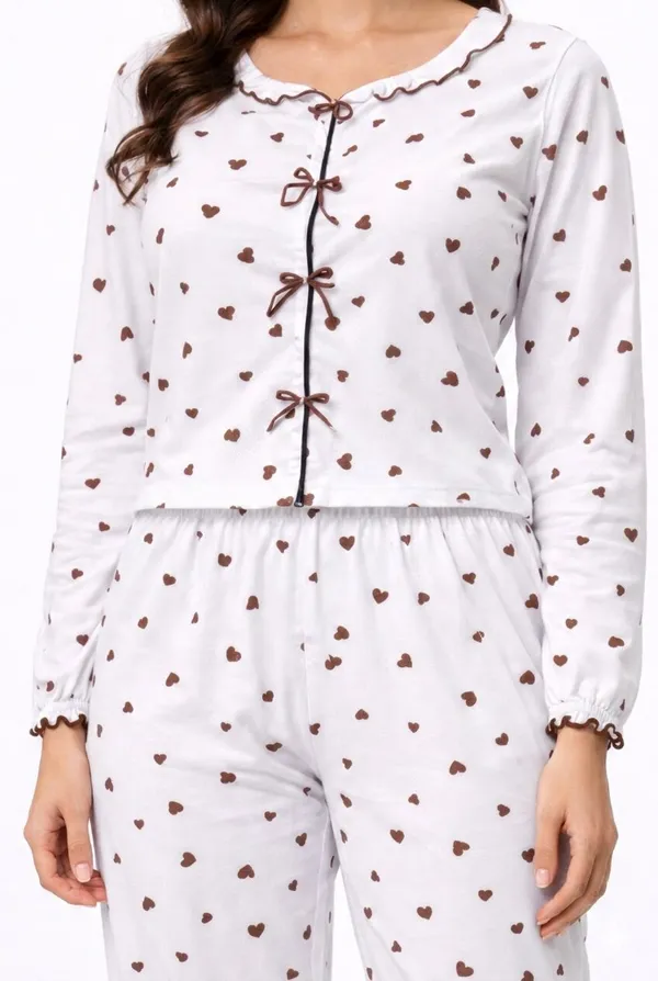 White_Satin_Premium_And_Fancy_Design_Pajama_Set_For_Women