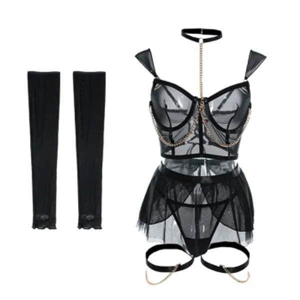 Black_Satin_Premium_And_Fancy_Design_Lingerie_Set_For_Women