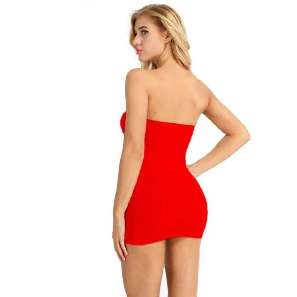 Red_Satin_Premium_And_Fancy_Design_Bodycon_Mini_Dress_For_Women