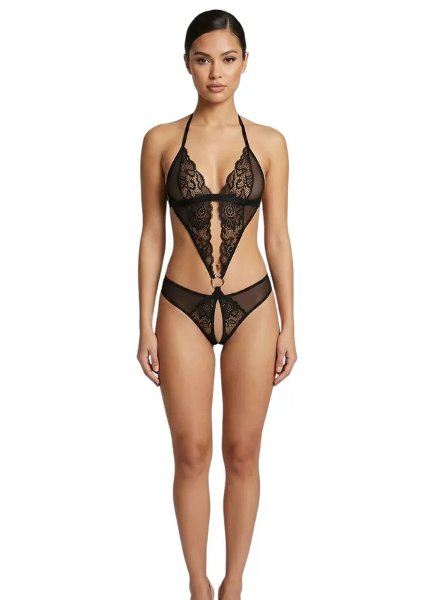 Black_Satin_Premium_And_Fancy_Design_Bodysuit_For_Women