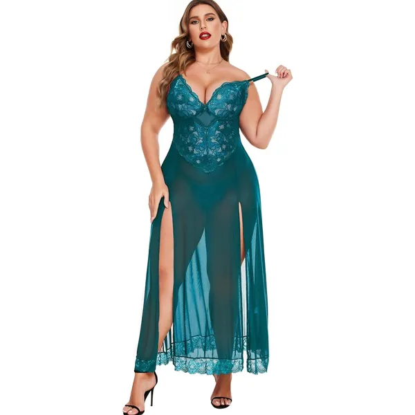 Teal_Satin_Premium_And_Fancy_Design_Lingerie_Set_For_Women