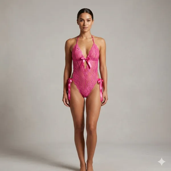 Pink_Satin_Premium_And_Fancy_Design_Teddy_For_Women