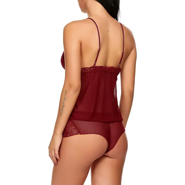 Burgundy_Satin_Premium_And_Fancy_Design_Lingerie_Set_For_Women