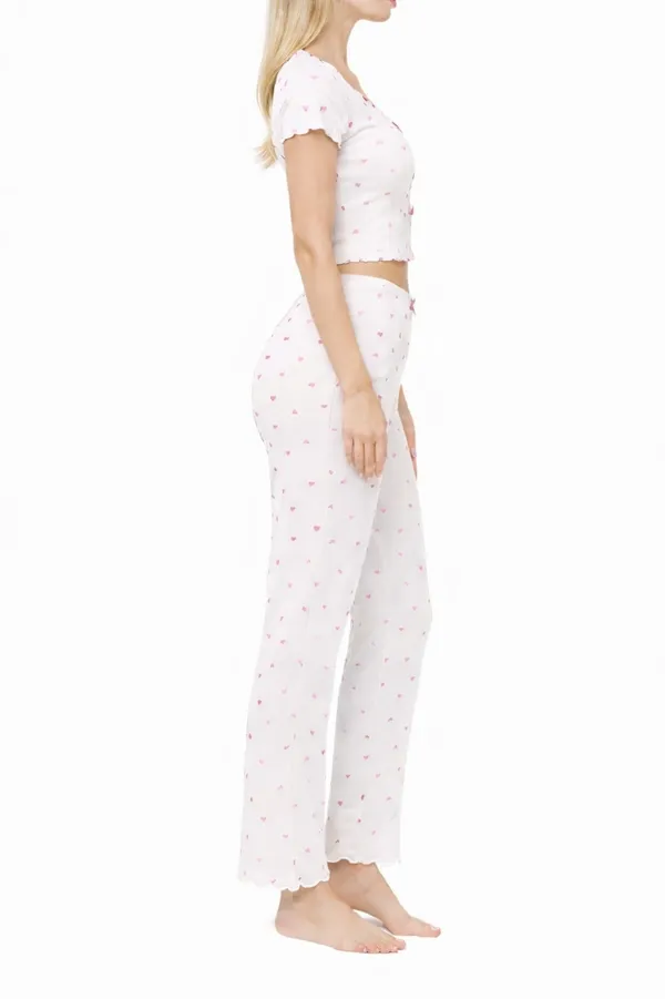 White_And_Pink_Satin_Premium_And_Fancy_Design_Crop_Top_And_Pajama_Set_For_Women