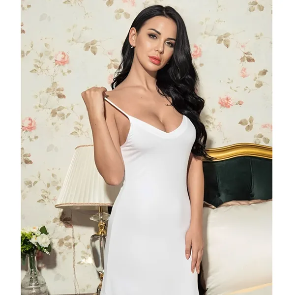 White_Satin_Premium_And_Fancy_Design_Bodycon_Mini_Dress_For_Women