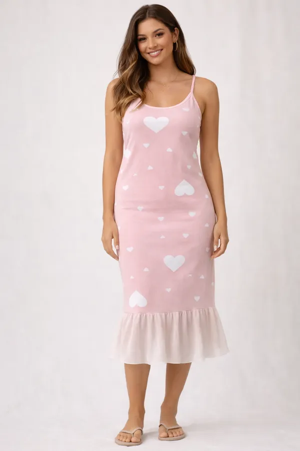 Pink_Satin_Premium_And_Fancy_Design_Midi_Dress_For_Women
