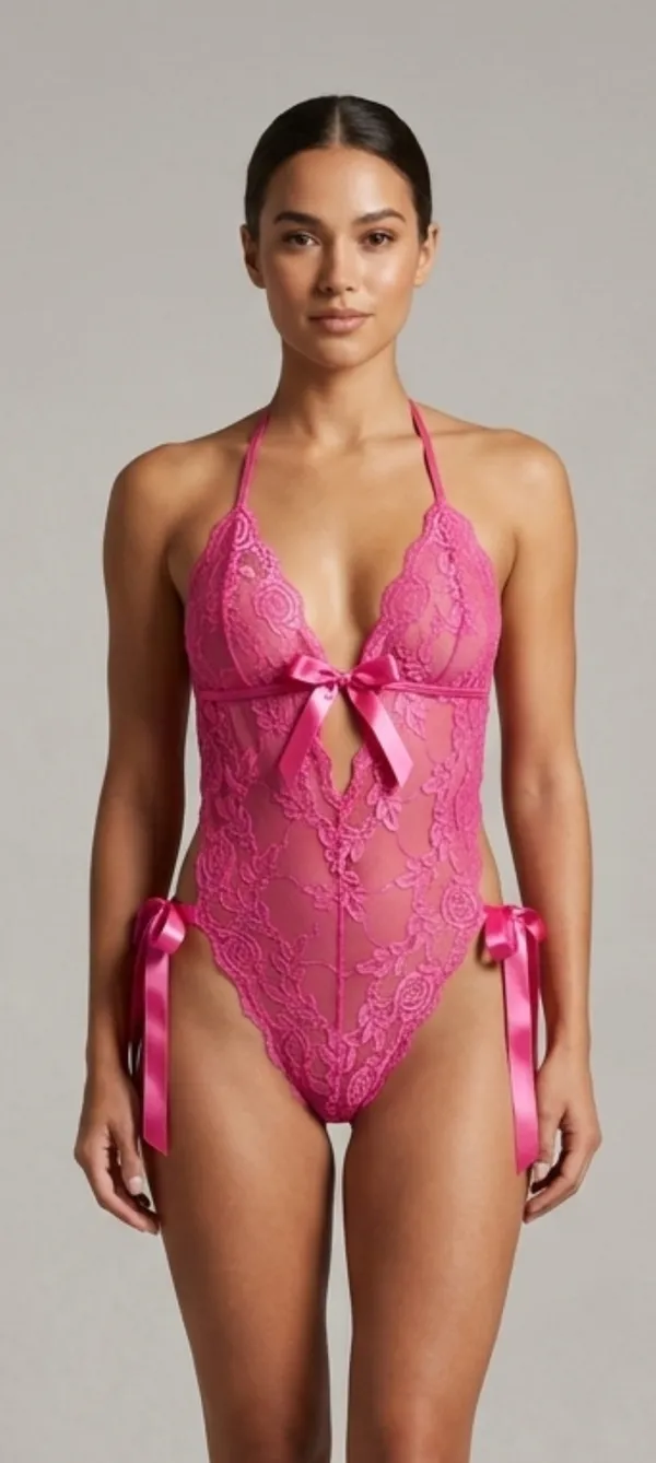 Pink_Satin_Premium_And_Fancy_Design_Teddy_For_Women