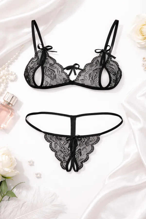 Black_Satin_Premium_And_Fancy_Design_Lingerie_Set_For_Women