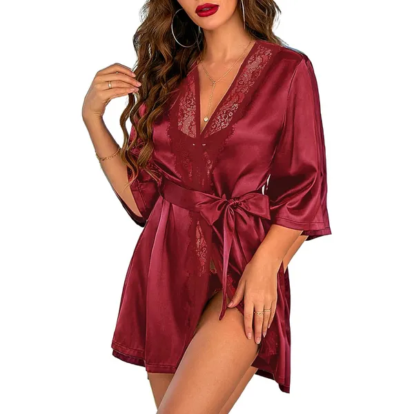 Maroon_Satin_Premium_And_Fancy_Design_Robe_For_Women