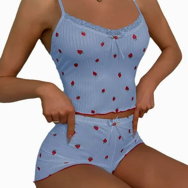 Blue_Satin_Premium_And_Fancy_Design_Sleepwear_Set_For_Women