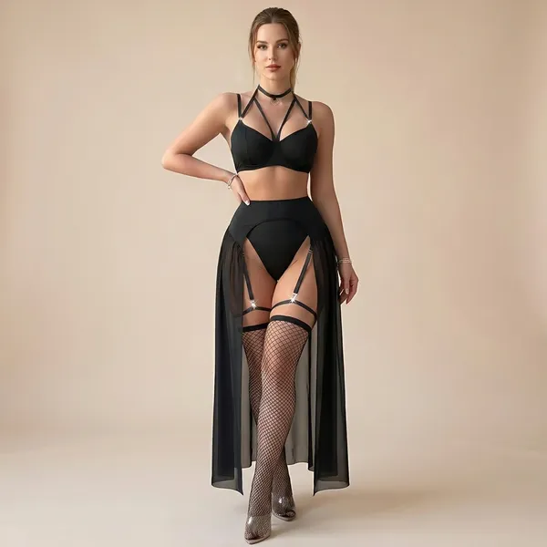 Black_Satin_Premium_And_Fancy_Design_Lingerie_Set_For_Women
