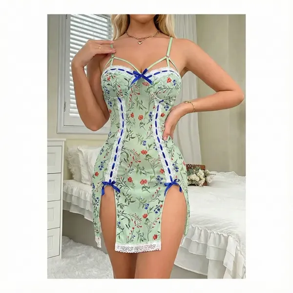 Green_Satin_Premium_And_Fancy_Design_Mini_Dress_For_Women