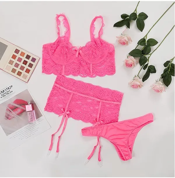 Pink_Satin_Premium_And_Fancy_Design_Lingerie_Set_For_Women