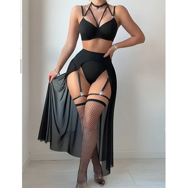 Black_Satin_Premium_And_Fancy_Design_Lingerie_Set_For_Women