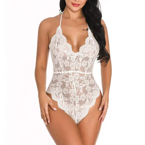 White_Satin_Premium_And_Fancy_Design_Bodysuit_For_Women