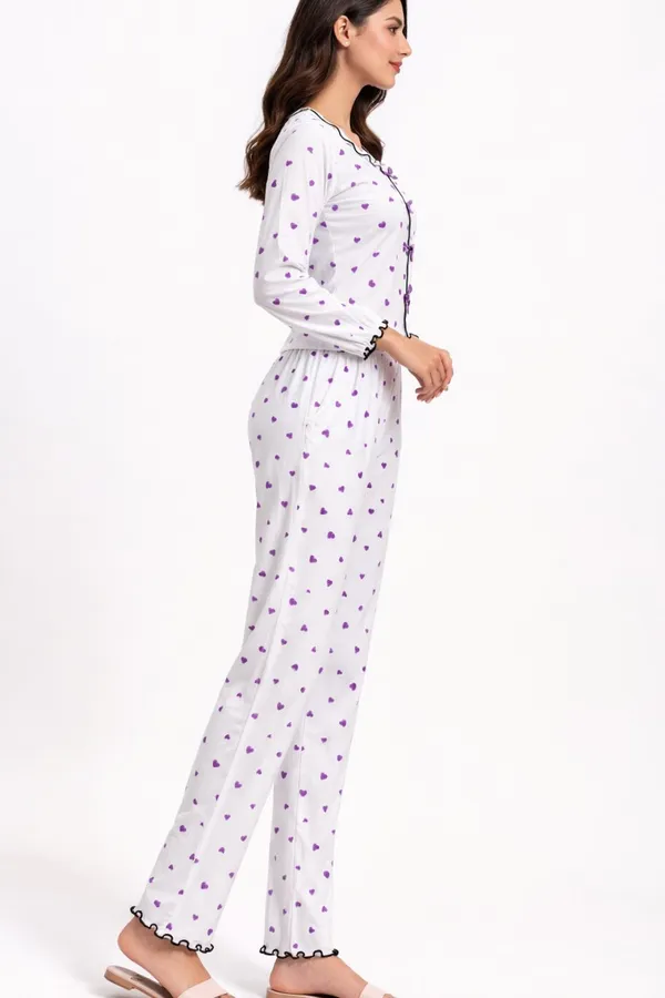 White_Satin_Premium_And_Fancy_Design_Pajama_Set_For_Women