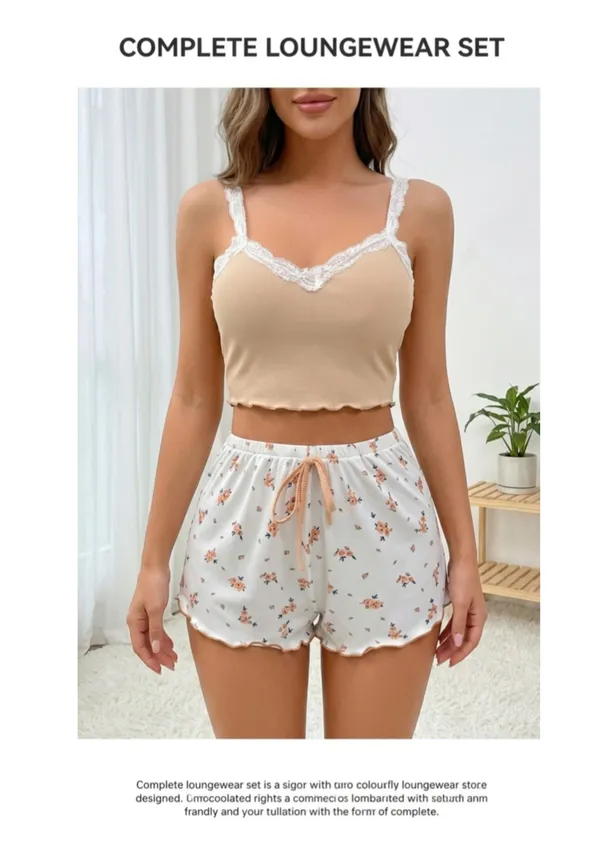 Peach_Satin_Premium_And_Fancy_Design_Loungewear_Set_For_Women
