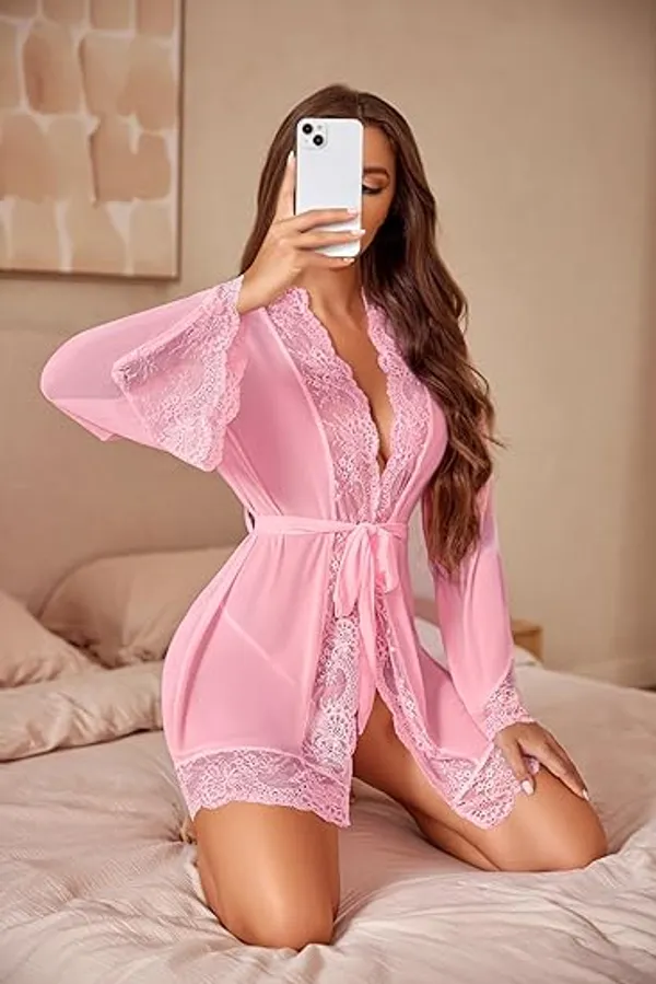 Pink_Satin_Premium_And_Fancy_Design_Robe_For_Women