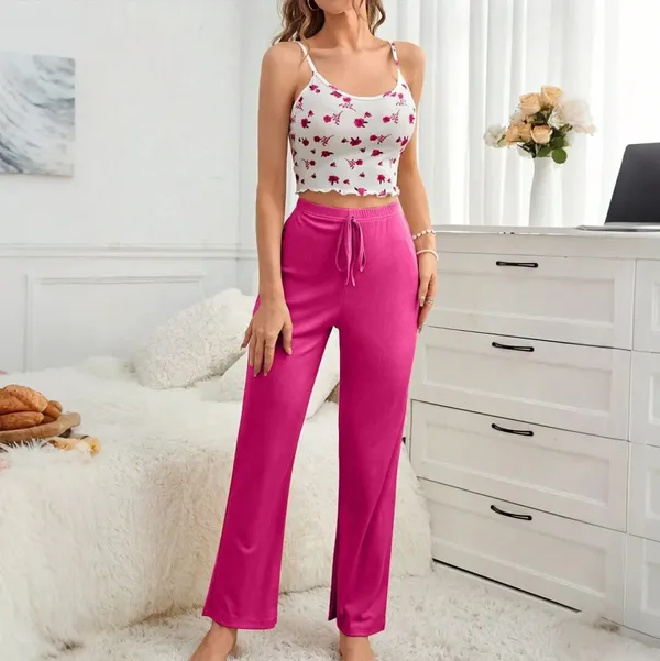 Pink_And_White_Satin_Premium_And_Fancy_Design_Pajama_Set_For_Women