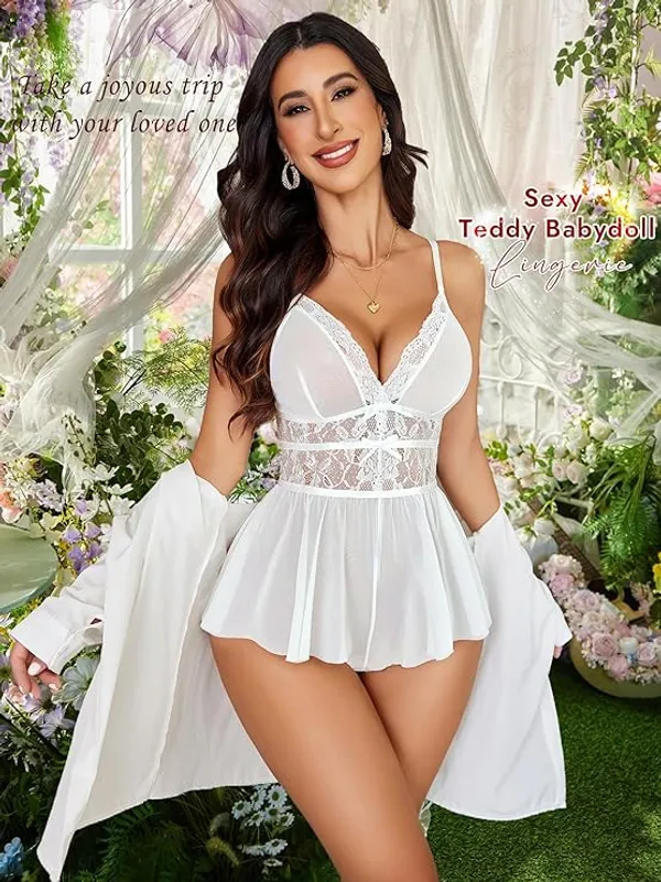 White_Satin_Premium_And_Fancy_Design_Teddy_For_Women