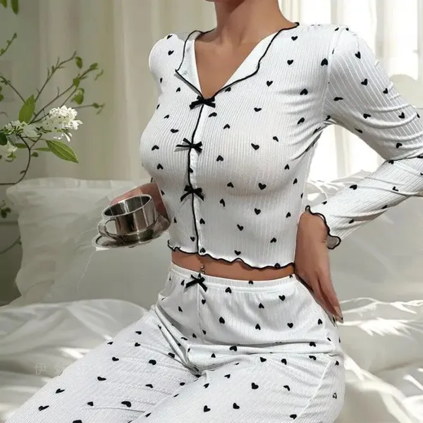 White_Satin_Premium_And_Fancy_Design_Pajama_Set_For_Women