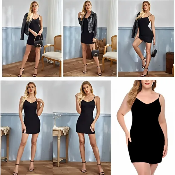 Black_Satin_Premium_And_Fancy_Design_Slip_Dress_For_Women