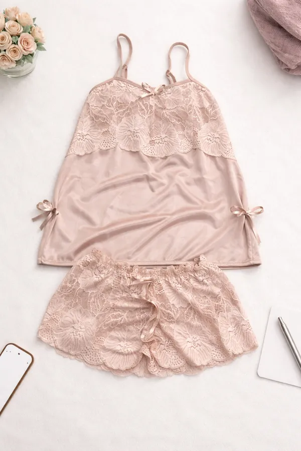Beige_Satin_Premium_And_Fancy_Design_Camisole_Set_For_Women