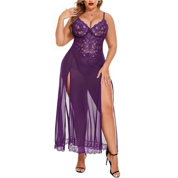 Purple_Satin_Premium_And_Fancy_Design_Nightdress_For_Women