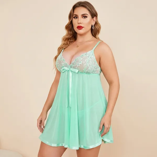 Mint_Green_Satin_Premium_And_Fancy_Design_Babydoll_Nightdress_For_Women