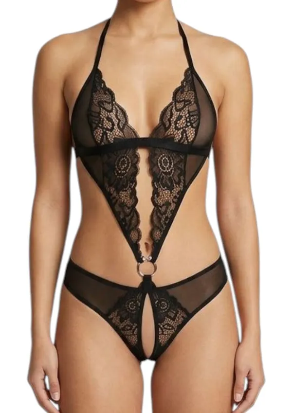Black_Satin_Premium_And_Fancy_Design_Bodysuit_For_Women