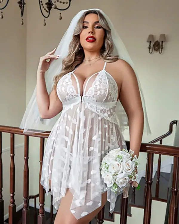 White_Satin_Premium_And_Fancy_Design_Babydoll_Nightdress_For_Women