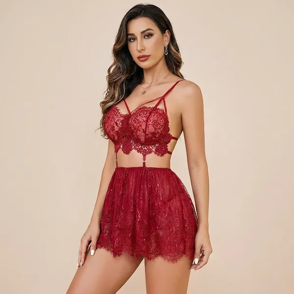 Red_Satin_Premium_And_Fancy_Design_Bralette_And_Skirt_Set_For_Women
