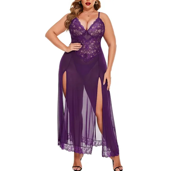 Purple_Satin_Premium_And_Fancy_Design_Nightdress_For_Women