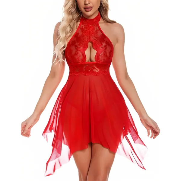 Red_Satin_Premium_And_Fancy_Design_Bodysuit_With_Skirt_Overlay_For_Women