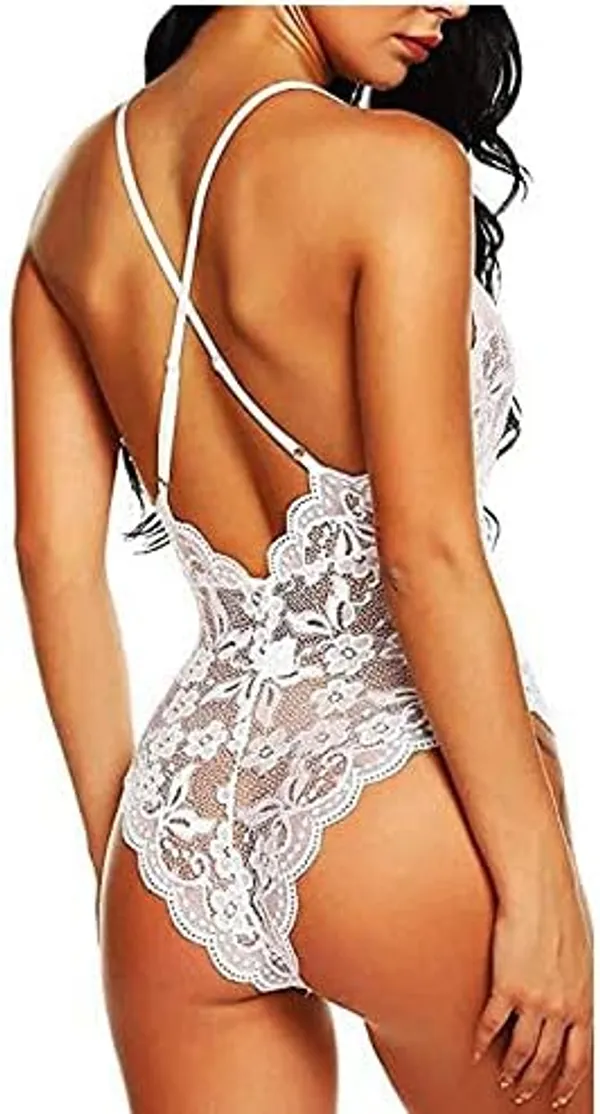 White_Satin_Premium_And_Fancy_Design_Bodysuit_For_Women