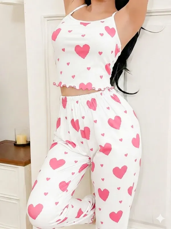 Pink_Satin_Premium_And_Fancy_Design_Crop_Top_And_Pants_Set_For_Women