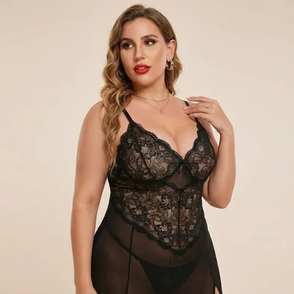 Black_Satin_Premium_And_Fancy_Design_Lingerie_Gown_For_Women