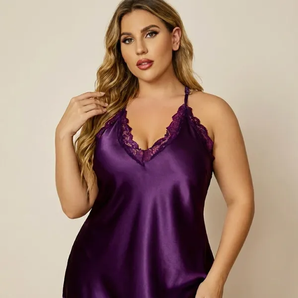 Purple_Satin_Premium_And_Fancy_Design_Nightdress_For_Women
