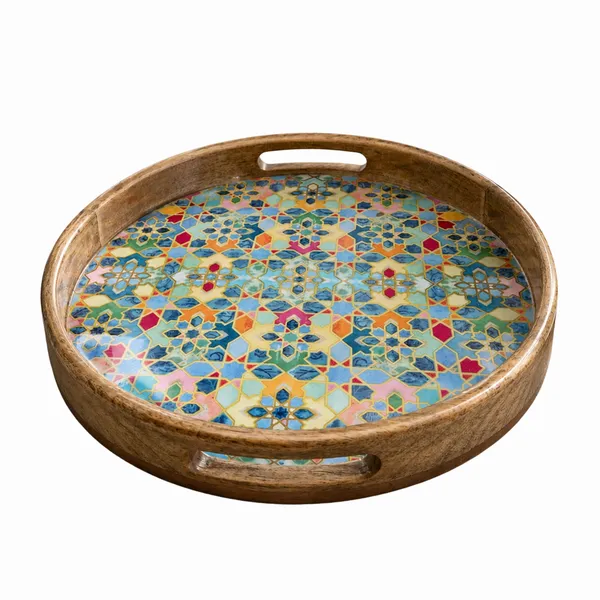 Mango_Wood_Mosaic_Geometric_Round_Serving_Tray