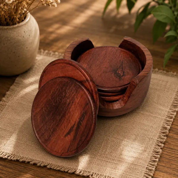Sheesham_Wood_Traditional_Floral_Cutout_Round_Coaster_Set_Of_6