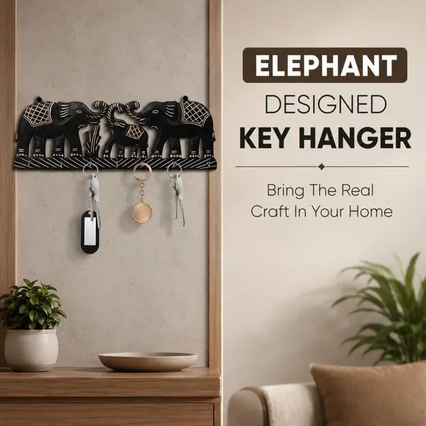 Acacia_Wood_Elephant_Family_Carved_Wall_Mounted_Key_Holder