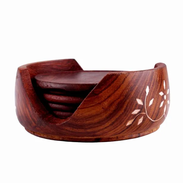 Sheesham_Wood_Traditional_Floral_Cutout_Round_Coaster_Set_Of_6