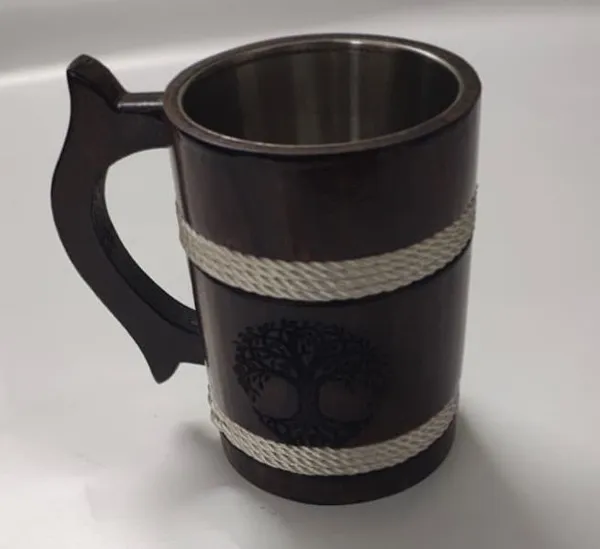 Sheesham_Wood_Rope_Accent_Insulated_Steel_Inner_Beer_Mug_350Ml