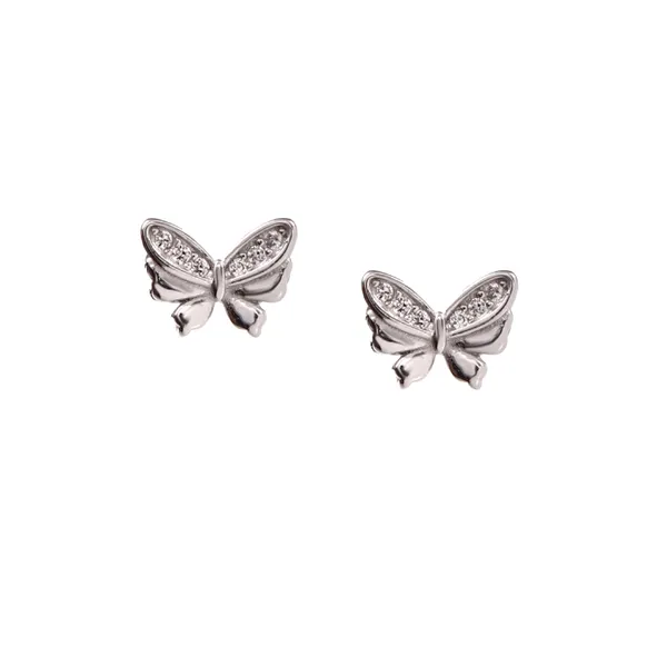 Butterfly_Stud_Earrings__Silver_Tone_For_Women