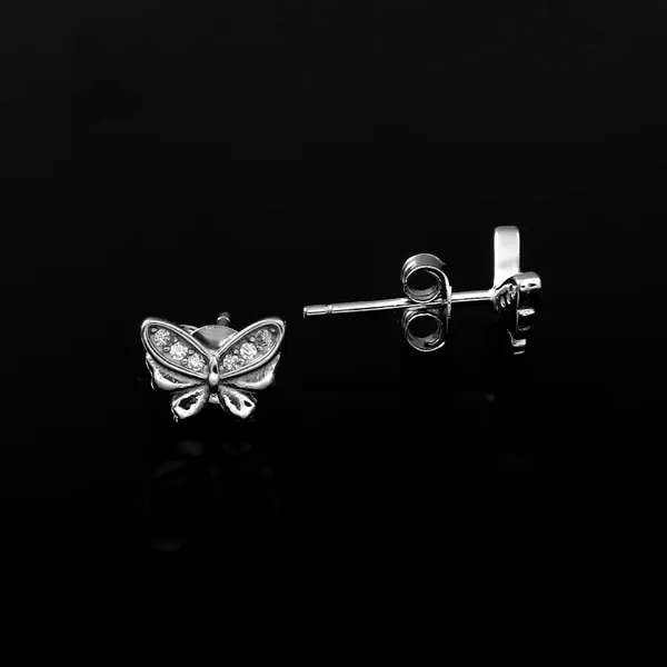 Butterfly_Stud_Earrings__Silver_Tone_For_Women